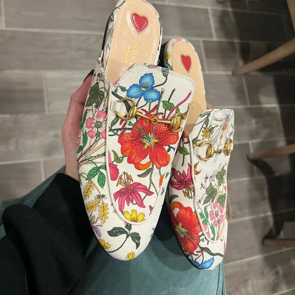 Gucci prince town supreme flora women’s shoes - Picture 1 of 5